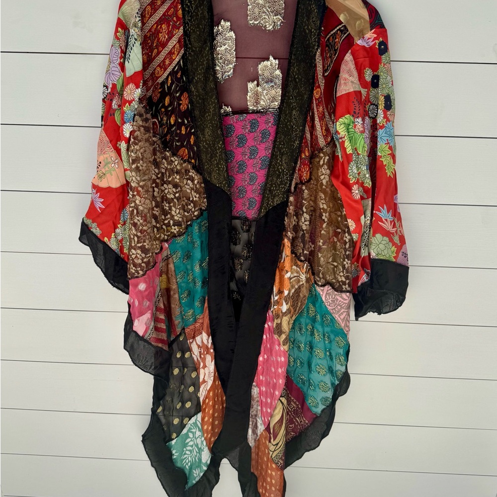 Kimono Made In India Private Label Artsilk Multic… - image 3